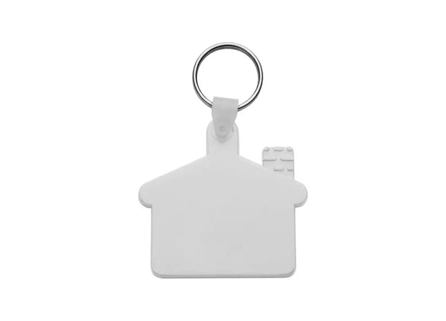 Weißer Cottage Schlüsselanhänger - Charmantes Accessoire im Landhausstil TK Gruppe® Grosshandel 