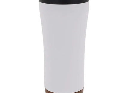 Weißer Doppelwandiger Becher 480ml mit Korkboden: Stilvoll & Funktional TK Gruppe® Grosshandel 