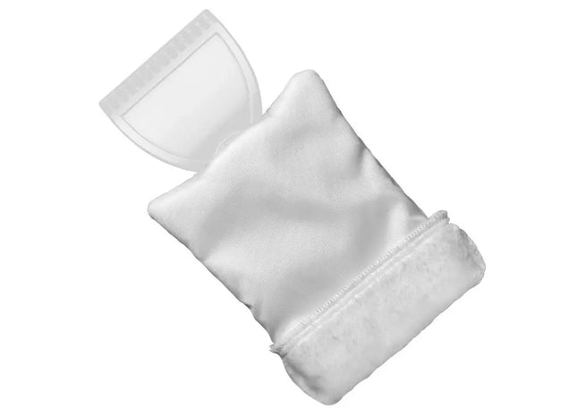 Weißer Eiskratzer 'Eishexe' mit Handschuh für eisfreie Scheiben TK Gruppe® Grosshandel 