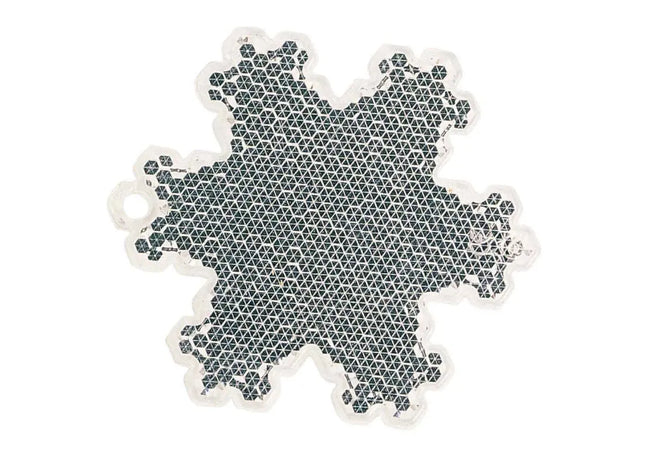 Weißer Fußgängerreflektor in Eiskristall-Form: Stilvoller Schutz für Sichtbarkeit im Dunkeln TK Gruppe® Grosshandel 