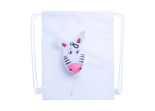 Weißer Kissa Turnbeutel - Eleganter und Praktischer Sportbeutel TK Gruppe® Grosshandel 