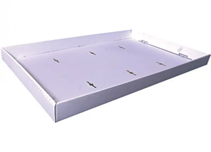 Weißer Palettendeckel 1165x730x80mm, Modell vdw 2.44eb, Robust TK Gruppe® Grosshandel 