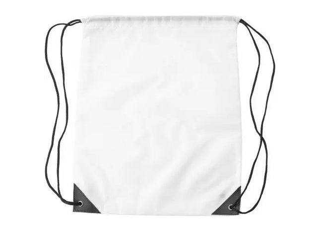 Weißer Polyester Turnbeutel Enrique - Robuster Sportbeutel für Vielseitige Nutzung TK Gruppe® Grosshandel 