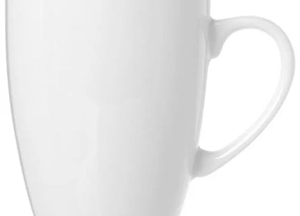 Weißer Porzellan-Kaffeepott, bauchige Form, 360ml - Stilvolles Trinkgefäß TK Gruppe® Grosshandel 