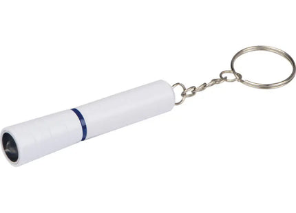 Weißes LED-Taschenlämpchen Schlüsselanhänger - Kompakt & Hell, 100 Zeichen TK Gruppe® Grosshandel 