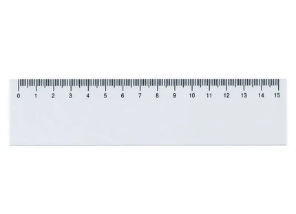Weißes Lineal, 15 cm – Präzises und kompaktes Messwerkzeug TK Gruppe® Grosshandel 