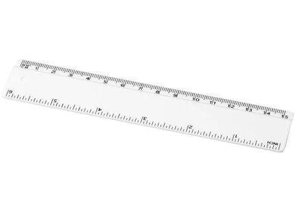 Weißes Refari Lineal, 15 cm – Aus recyceltem Kunststoff für nachhaltige Präzision TK Gruppe® Grosshandel 