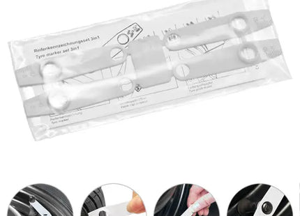 Weißes Reifenmarkierungskit mit Anleitung – Einfach & Effektiv TK Gruppe® Grosshandel 