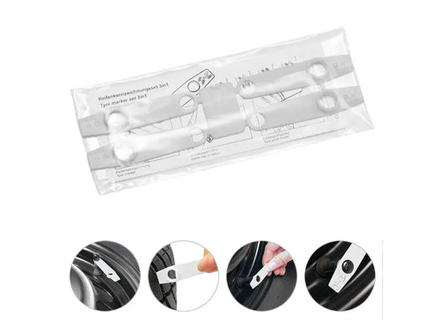 Weißes Reifenmarkierungskit mit Anleitung – Einfach & Effektiv TK Gruppe® Grosshandel 