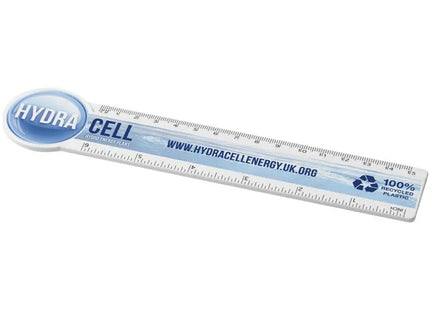 Weißes Tait 15 cm Kreisförmiges Lineal – Nachhaltig aus Recycling-Kunststoff TK Gruppe® Grosshandel 