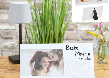 Weltbeste Mama Fotohalter 25x13 cm – Ideales Muttergeschenk TK Gruppe® Grosshandel 