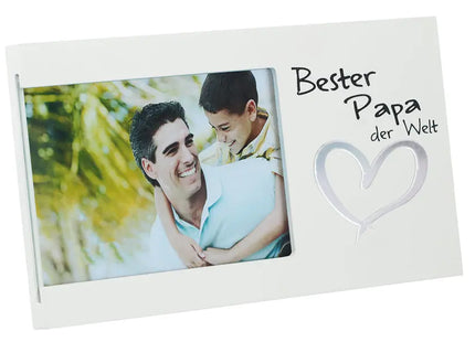 Weltbester Papa Fotohalter 25x13 cm – Perfektes Vatergeschenk TK Gruppe® Grosshandel 