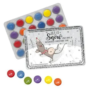 Weltkleinster Adventskalender mit Schokolinsen & Standardmotiv TK Gruppe® Grosshandel 