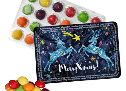 Weltkleinster SKITTLES Adventskalender mit festlichem Motiv TK Gruppe® Grosshandel 