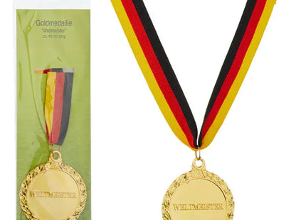Weltmeister Goldmedaille, 6,5 cm Durchmesser, 40g, Hochwertige Auszeichnung TK Gruppe® Grosshandel 