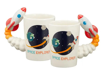 Weltraumbecher, Astronauten-Design, 350ml Fassungsvermögen, Langlebiges Trinkgefäß TK Gruppe® Grosshandel 