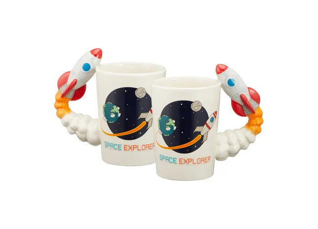 Weltraumbecher, Astronauten-Design, 350ml Fassungsvermögen, Langlebiges Trinkgefäß TK Gruppe® Grosshandel 