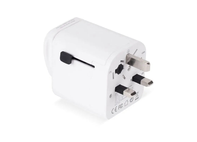 Weltweit Universaladapter für Reisen - Vielseitig Einsetzbar - Weiß TK Gruppe® Grosshandel 