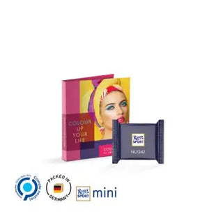 Werbekarte Midi mit Ritter SPORT – Personalisierter Schokoladengruß für Marketingaktionen TK Gruppe® Grosshandel 