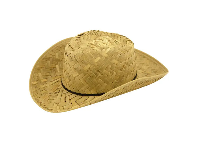 Western-Cowboyhut aus Stroh – Unisex-Ranger-Hut für Erwachsene, Outdoor und Festival TK Gruppe® Grosshandel 