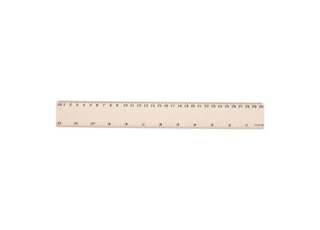 Whealer 30 cm Lineal – Natürliches und präzises Holz-Messwerkzeug TK Gruppe® Grosshandel 