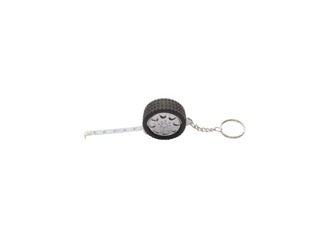 Wheel Keychain mit Messband - Schwarz TK Gruppe® Grosshandel 