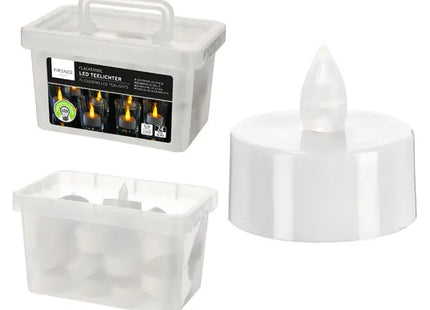 Christmas Tree Ornaments, Red/White Plastic Balls, 6cm, Set of 6 TK Gruppe® Grosshandel 