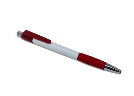 White Stripe Grip Kugelschreiber, Ergonomisch, Rot TK Gruppe® Grosshandel 
