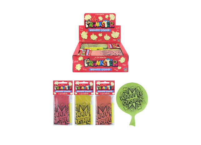 Whoopee Kissen, 16,5 cm, 4 verschiedene Farben - Klassisches Scherzartikelen-Spielzeug TK Gruppe® Grosshandel 