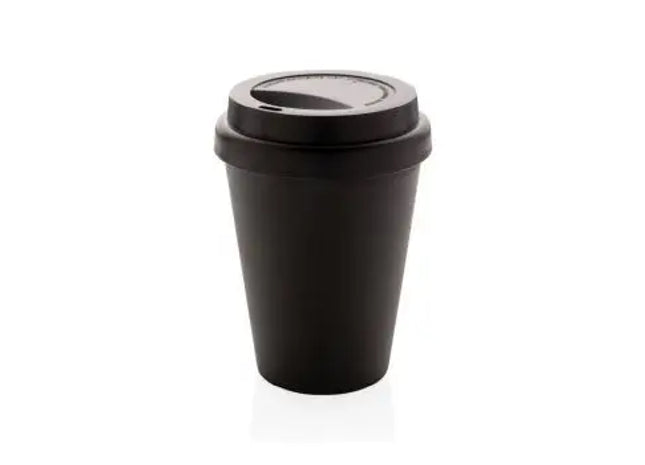 Wiederverwendbarer 300ml Doppelwand-Kaffeebecher – Schwarz TK Gruppe® Grosshandel 