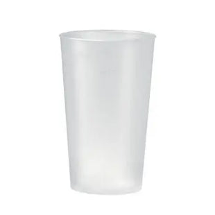 Wiederverwendbarer Trinkbecher 400ml – Transparent Milchig TK Gruppe® Grosshandel 