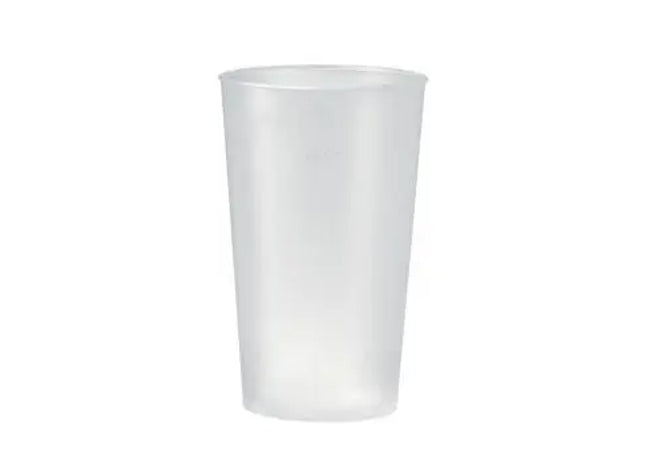 Wiederverwendbarer Trinkbecher 400ml – Transparent Milchig TK Gruppe® Grosshandel 