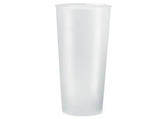 Wiederverwendbarer Trinkbecher 500ml – Transparent Milchig TK Gruppe® Grosshandel 