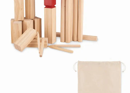 Wikinger-Spiel KING - Holz: Traditionelles Wurfspiel für Outdoor-Spaß und Aktivitäten im Freien TK Gruppe® Grosshandel 