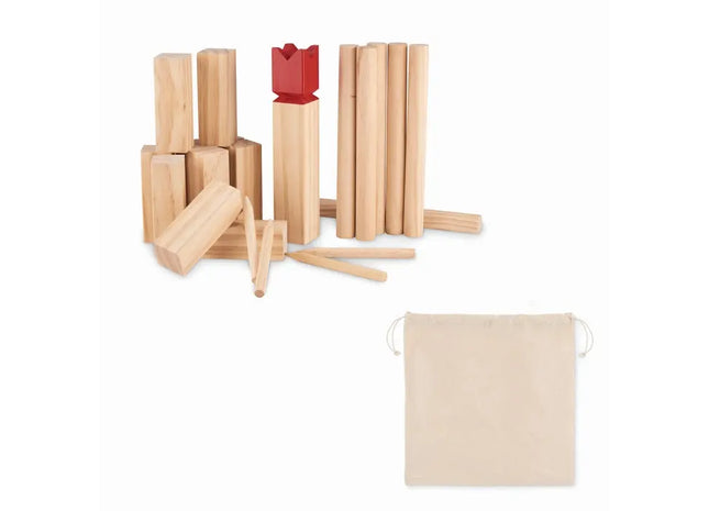 Wikinger-Spiel KING - Holz: Traditionelles Wurfspiel für Outdoor-Spaß und Aktivitäten im Freien TK Gruppe® Grosshandel 