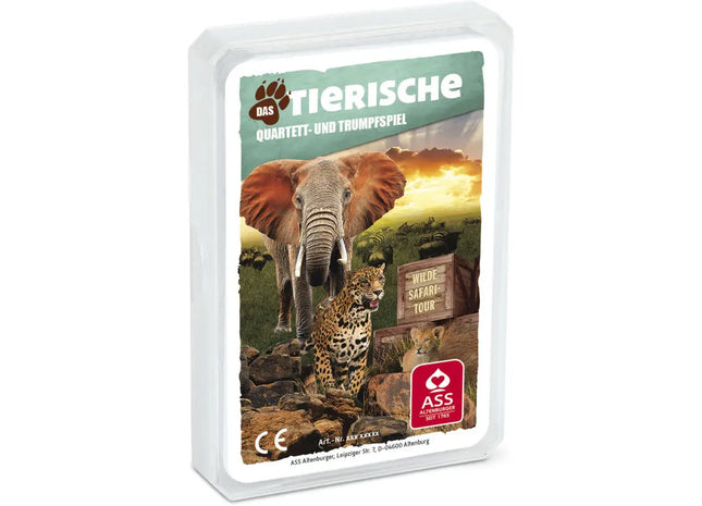 Wilde Safari-Tour Quartett im Etui: Entdecke exotische Tiere - Abenteuer für Kinder TK Gruppe® Grosshandel 