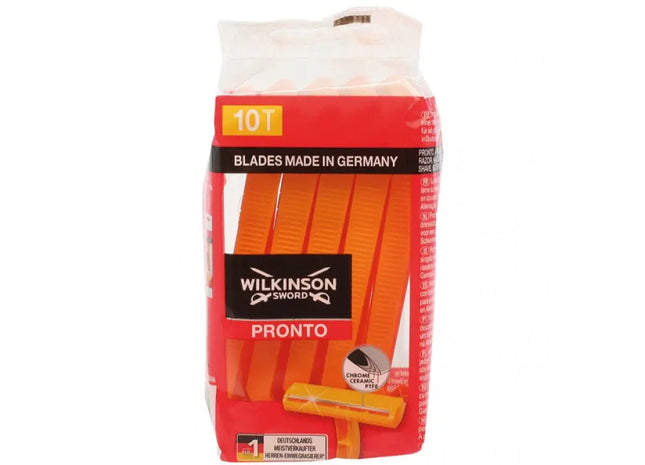 Wilkinson Pronto Einwegrasierer, 10 Stück: Effizientes & Sanftes Rasieren TK Gruppe® Grosshandel 