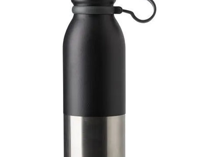 Will Robuste Edelstahlflasche, 600ml, Tiefschwarz TK Gruppe® Grosshandel 