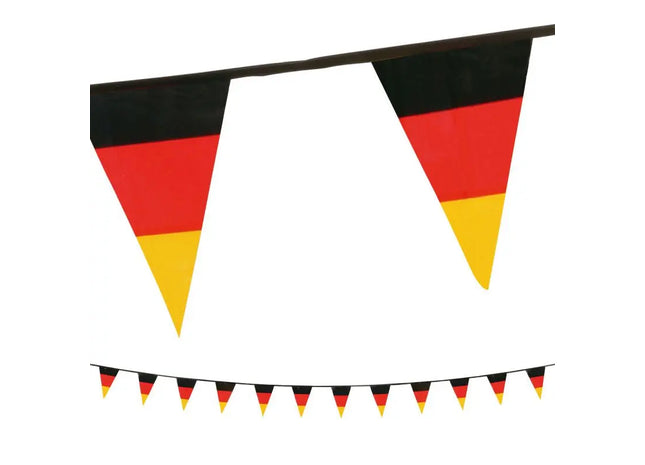 Wimpelkette Deutschland in Nationalfarben – Dekorativ und Patriotisch TK Gruppe® Grosshandel 