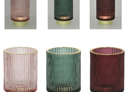 Windlicht, 3er-Set, ca. 13 cm hoch – Moderne Laternen | Elegante Kerzenhalter, Raumbeleuchtung TK Gruppe® Grosshandel 