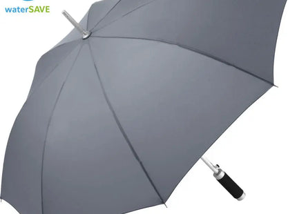 Windmatic AC-Alu-Stockschirm mit waterSAVE Bezug Grau Windfest & Nachhaltig Stilvoller Regenschutz TK Gruppe® Grosshandel 