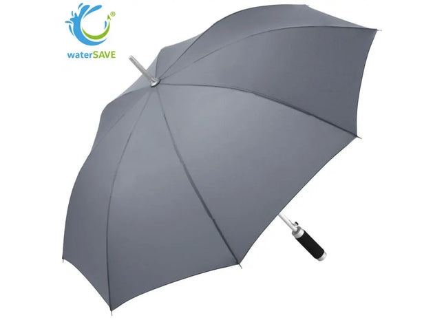 Windmatic AC-Alu-Stockschirm mit waterSAVE Bezug Grau Windfest & Nachhaltig Stilvoller Regenschutz TK Gruppe® Grosshandel 