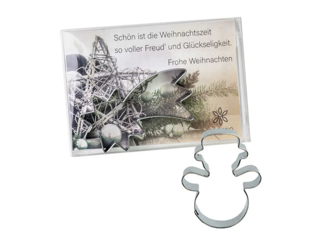 Winterliche Backförmchen-Box mit Schneemann-Motiv, festlich und funktional TK Gruppe® Grosshandel 