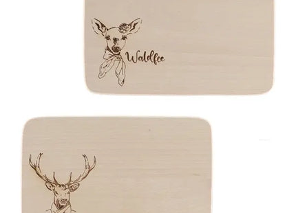 Winterliche Frühstücksbrettchen, 2er Set, Sortiment 2, Verschiedene Motive TK Gruppe® Grosshandel 