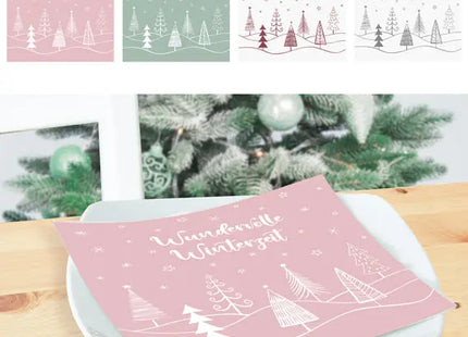 Winterliche Servietten, 4 verschiedene Motive, 20er-Pack - Ideal für festliche Anlässe TK Gruppe® Grosshandel 