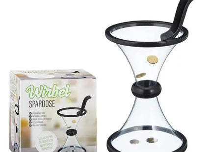 Wirbelmuster Spardose, Dekorative Sparbüchse, Höhe 36cm TK Gruppe® Grosshandel 