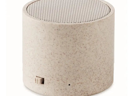 Wireless 5.0 Lautsprecher ROUND BASS+ - Beige - Leistungsstark & Modern TK Gruppe® Grosshandel 