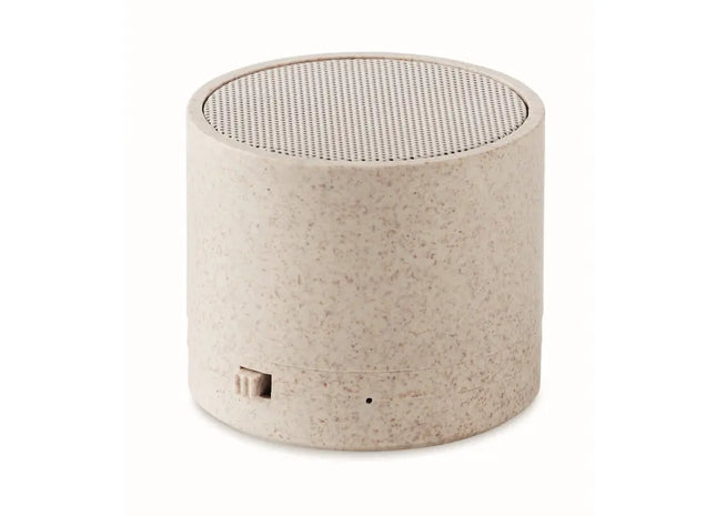 Wireless 5.0 Lautsprecher ROUND BASS+ - Beige - Leistungsstark & Modern TK Gruppe® Grosshandel 