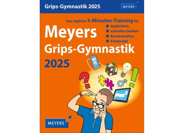 Wissen & Rätsel Kalender - Meyers Grips-Gymnastik - Täglicher Abreißkalender TK Gruppe® Grosshandel 
