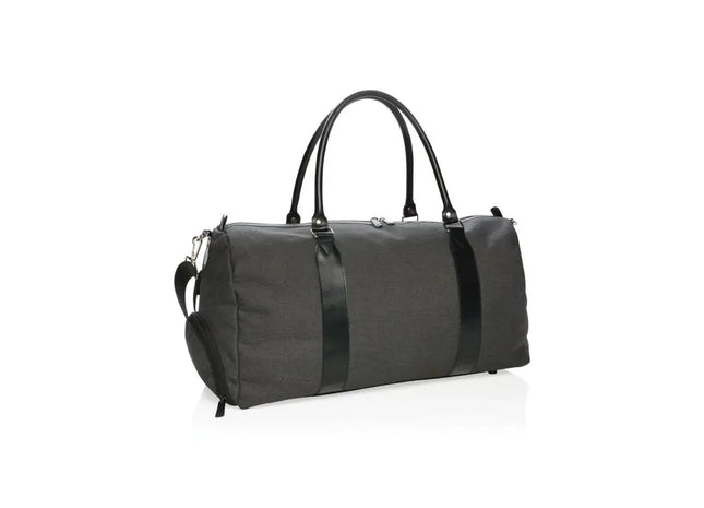 Wochenendtasche mit USB A-Ausgang schwarz – Moderne Reisetasche mit Ladefunktion TK Gruppe® Grosshandel 